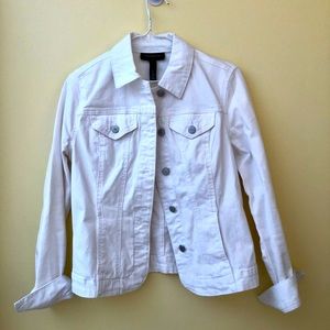 Charter Club classic white jean jacket